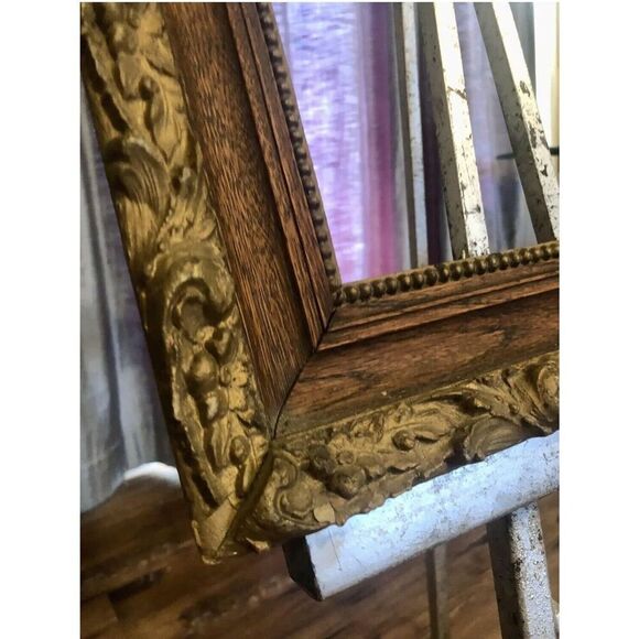 Antique Gilt Wood Picture Frame Ornate Scroll Gold Gilded Large 27x 23 High End - Picture 11 of 12